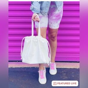 White Bucket Bag